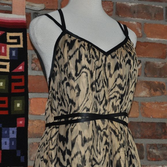 Temperley London Animal Print 100% Silk Maxi Dress Sleeveless Gown UK-6, US-2 - Picture 2 of 9